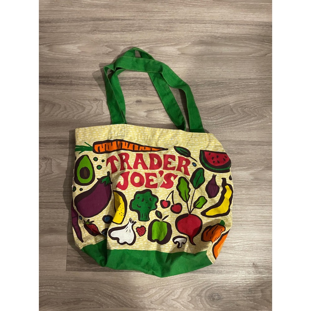 Trader Joe's Fruit Bag Tote Cotton Shopping Grocery Granola